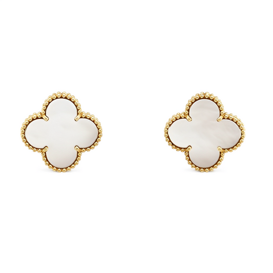 Pearl Clover studs